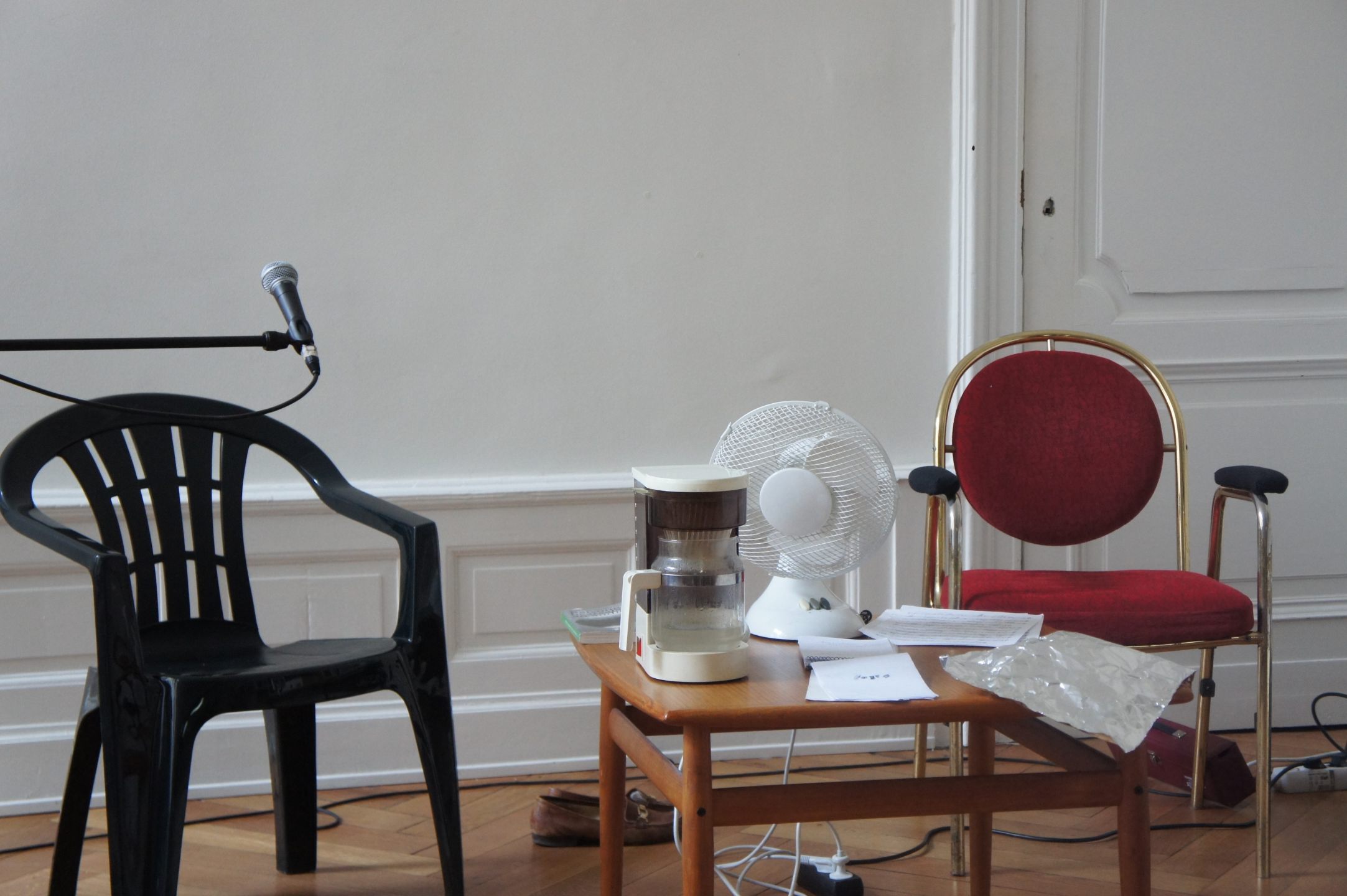 *Batsong, Rehearsals for an Audioplay,* 2010. Public reading, Berlin