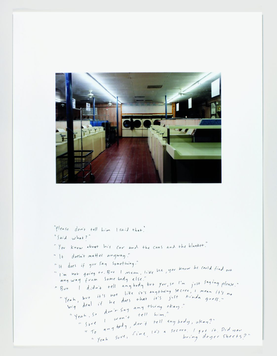 *Secret,* 2011, photo and ink on paper, 8.3″ x 11.7″