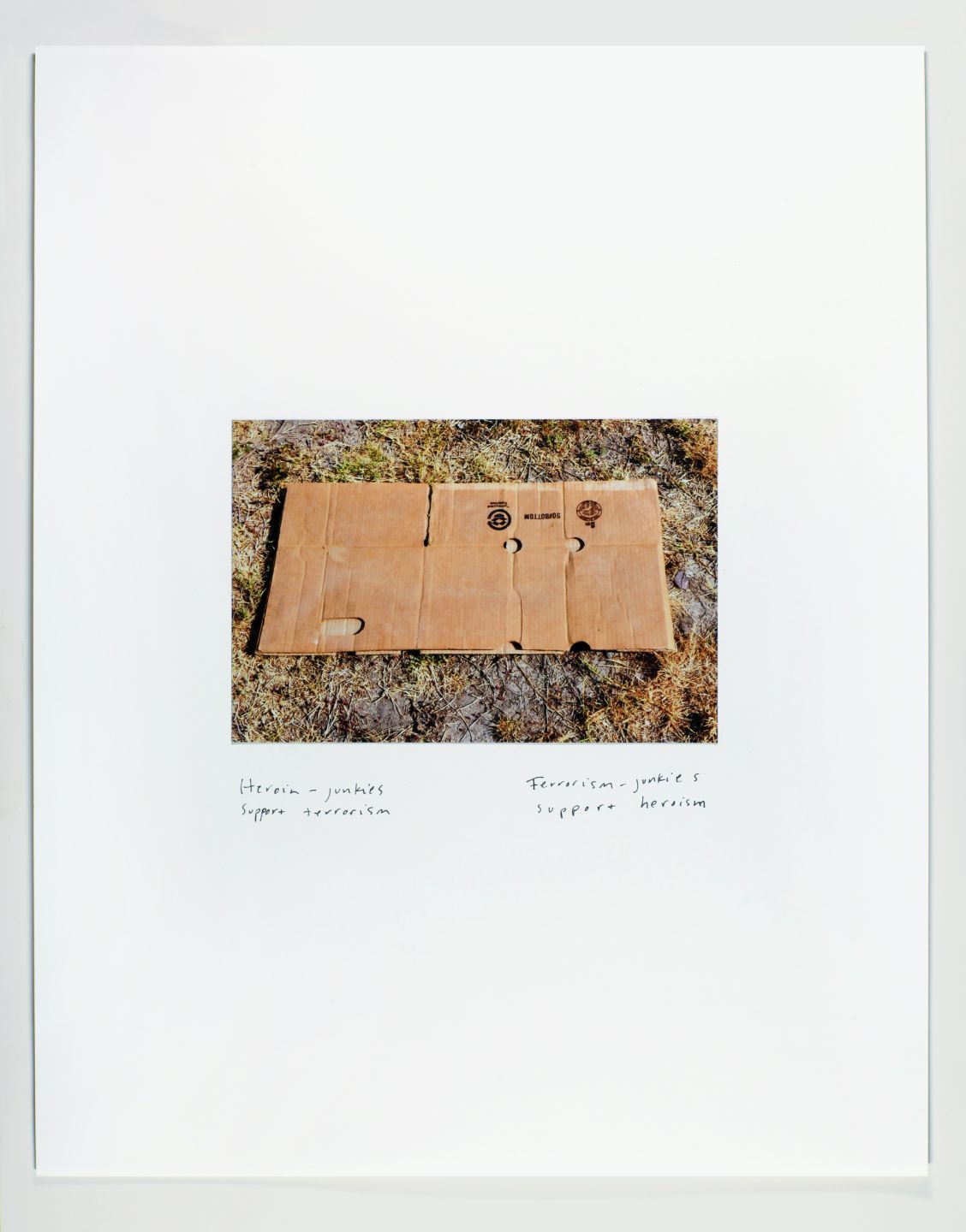 *Propaganda II,* 2011, photo and ink on paper, 11.7″ x 16.5″