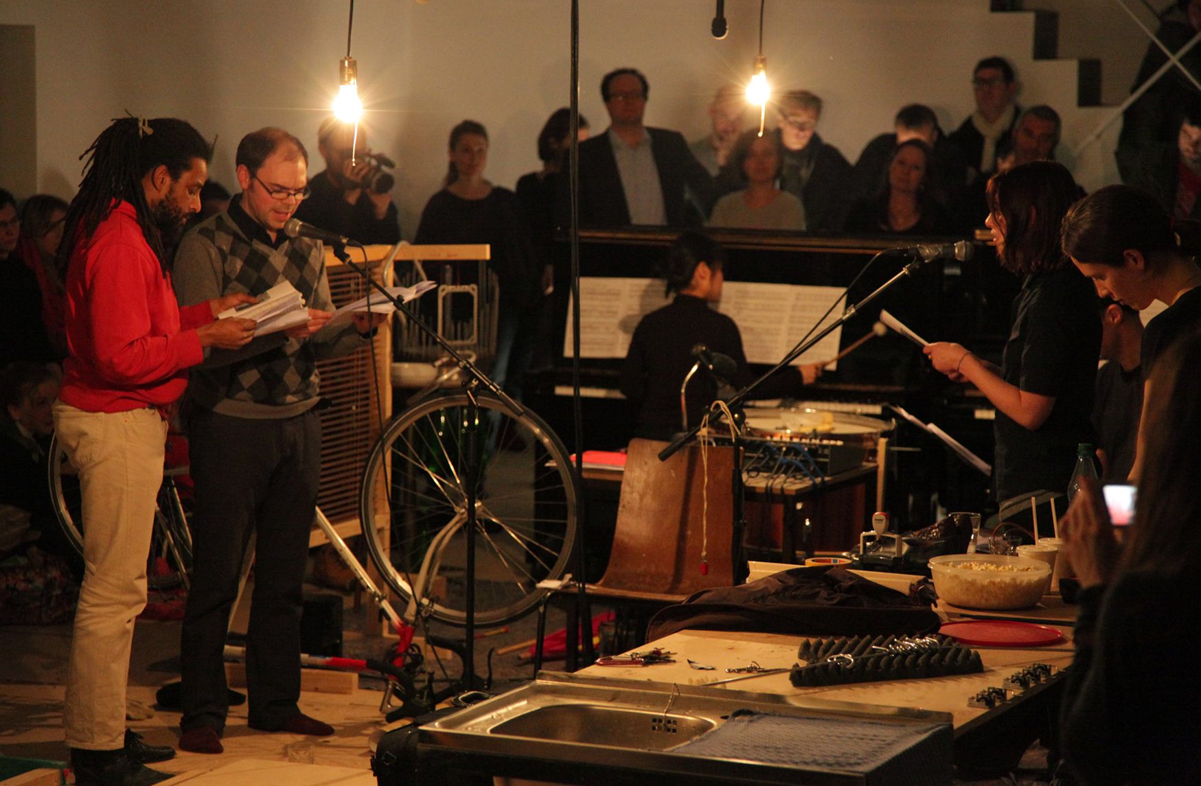 *Episode 6,* 2011. Performance. Jean Claude Mawilla, Theodor Köhler, Sara Okamoto, Anna Imhof, and Adrian Williams